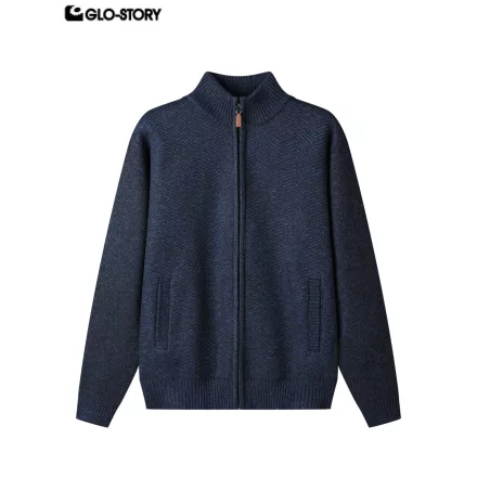 Men’s Zipper Long-Sleeve Sweater