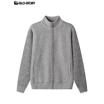 Men’s Zipper Long-Sleeve Sweater