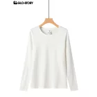 women's knitted long-sleeve t-shirt