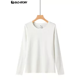 women's knitted long-sleeve t-shirt
