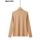 women's knitted long-sleeve t-shirt