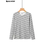 women's knitted long-sleeve t-shirt