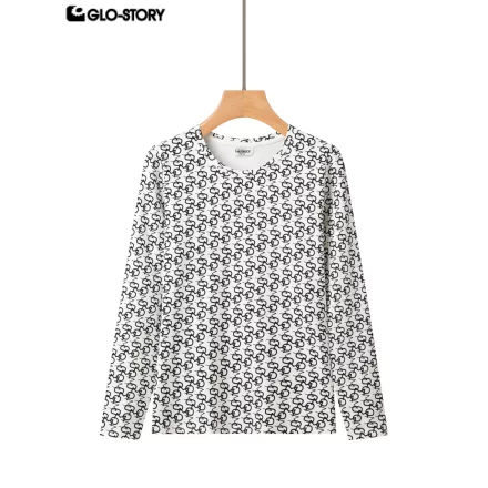 women's knitted long-sleeve t-shirt