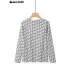 women's knitted long-sleeve t-shirt