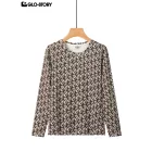 women's knitted long-sleeve t-shirt