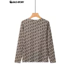 women's knitted long-sleeve t-shirt