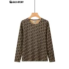 women's knitted long-sleeve t-shirt