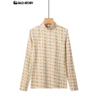 women's knitted long-sleeve t-shirt