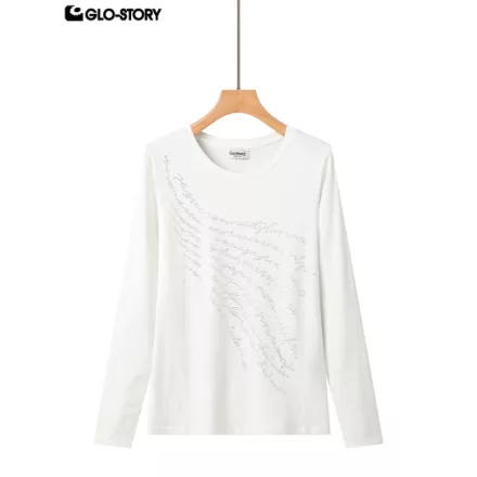 women's knitted long-sleeve t-shirt