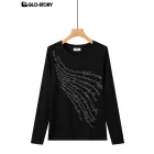 women's knitted long-sleeve t-shirt