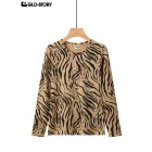 women's knitted long-sleeve t-shirt