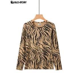 women's knitted long-sleeve t-shirt