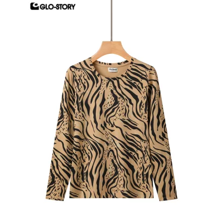 women's knitted long-sleeve t-shirt