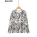 women's knitted long-sleeve t-shirt