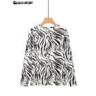 women's knitted long-sleeve t-shirt