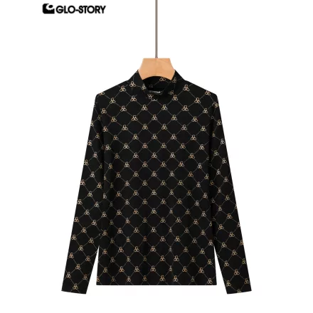 women's knitted long-sleeve t-shirt