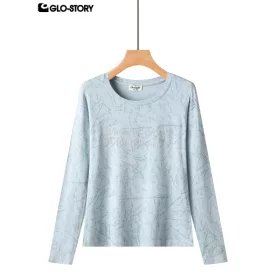 Women’s knitted long-sleeve T-shirt