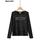 Women’s knitted long-sleeve T-shirt