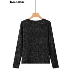 Women’s knitted long-sleeve T-shirt