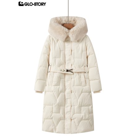 Adult women's long cotton-padded coat