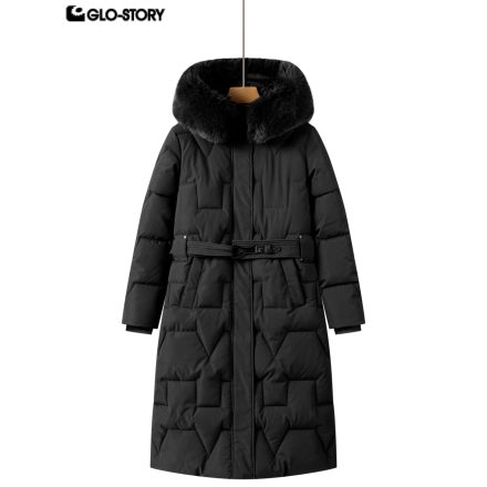 Adult women's long cotton-padded coat