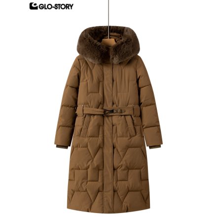Adult women's long cotton-padded coat