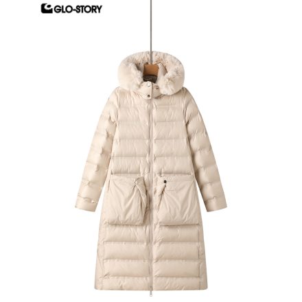 Adult women's long cotton-padded coat