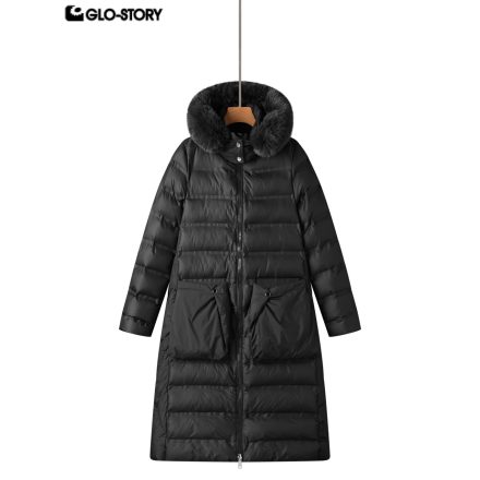 Adult women's long cotton-padded coat