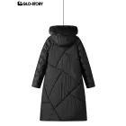 Adult women's long cotton-padded coat