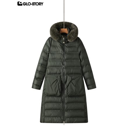 Adult women's long cotton-padded coat