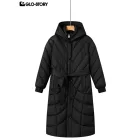 Adult women's long cotton-padded coat