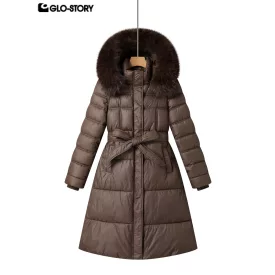 Women's long padded coat
