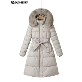 Women's long padded coat
