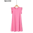 Women's Knitted Short Sleeve T-shirt