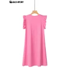 Women's Knitted Short Sleeve T-shirt