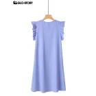 Women's Knitted Short Sleeve T-shirt