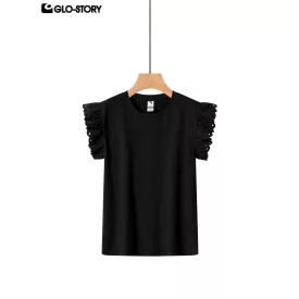 Women's Knitted Short Sleeve T Shirt
