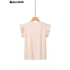 Women's Knitted Short Sleeve T-shirt