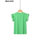 Women's Knitted Short Sleeve T-shirt