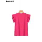 Women's Knitted Short Sleeve T-shirt