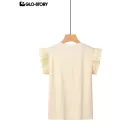 Women's Knitted Short Sleeve T-shirt