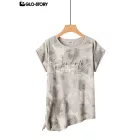 Women's Knitted Short Sleeve T Shirt