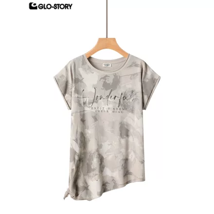 Women's Knitted Short Sleeve T Shirt