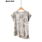 Women's Knitted Short Sleeve T Shirt