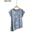 Women's Knitted Short Sleeve T Shirt