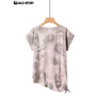 Women's Knitted Short Sleeve T Shirt