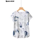 Women's Knitted Short Sleeve T-shirt