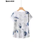 Women's Knitted Short Sleeve T-shirt