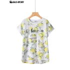 Women's Knitted Short Sleeve T Shirt