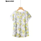 Women's Knitted Short Sleeve T Shirt